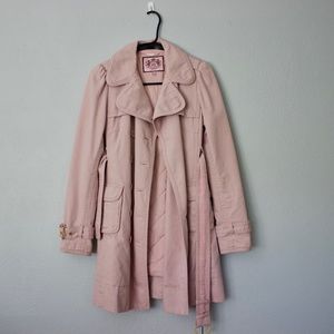 Adorable Juicy Couture pink trench coat!
